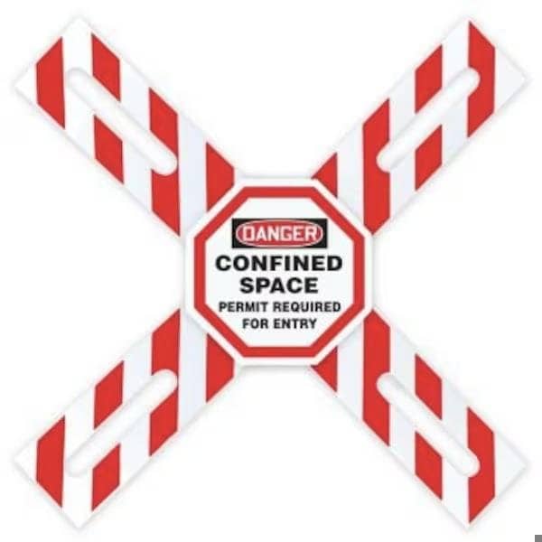 Accuform OSHA DANGER MANWAY CROSS BARRIER CXB633 CXB633 - main
